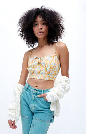 Goldie Floral Crop Top image number 1
