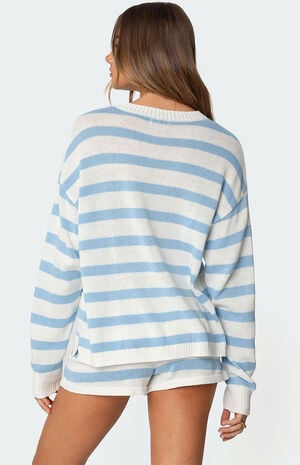 Amaris Oversized Striped Knit Sweater image number 4