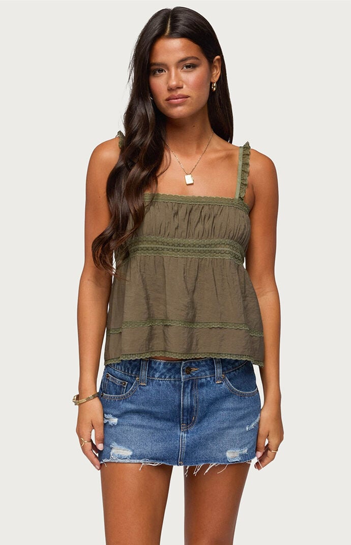 Edikted Mable Lacey Tank Top