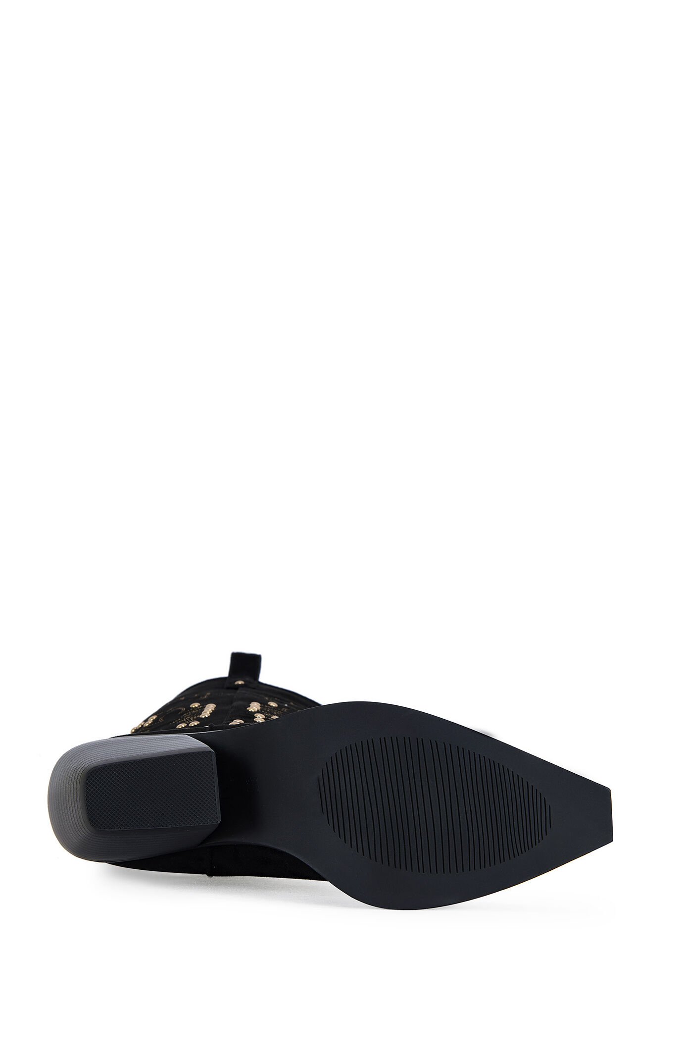 AZALEA WANG Beckett Ella Black Western Boots