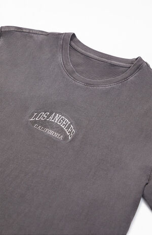 Washed Black Los Angeles Embroidered T-Shirt image number 2