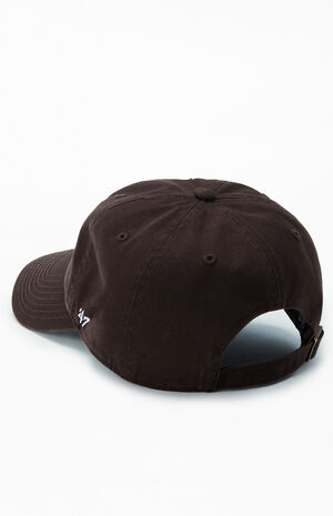 Brown LA Dodgers Strapback Dad Hat image number 3