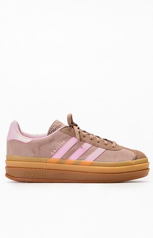 Women's Brown Gazelle Bold Sneakers image number 1