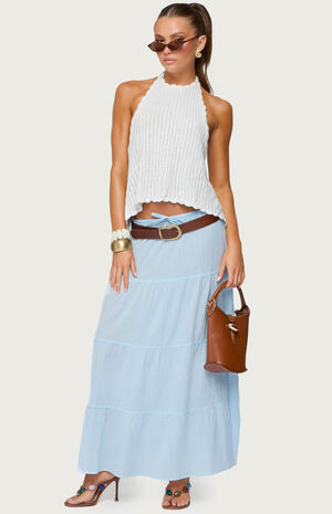 Kaila Cotton Tiered Maxi Skirt image number 5