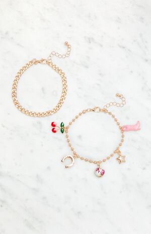 2 Pack Western Charm Bracelets image number 1