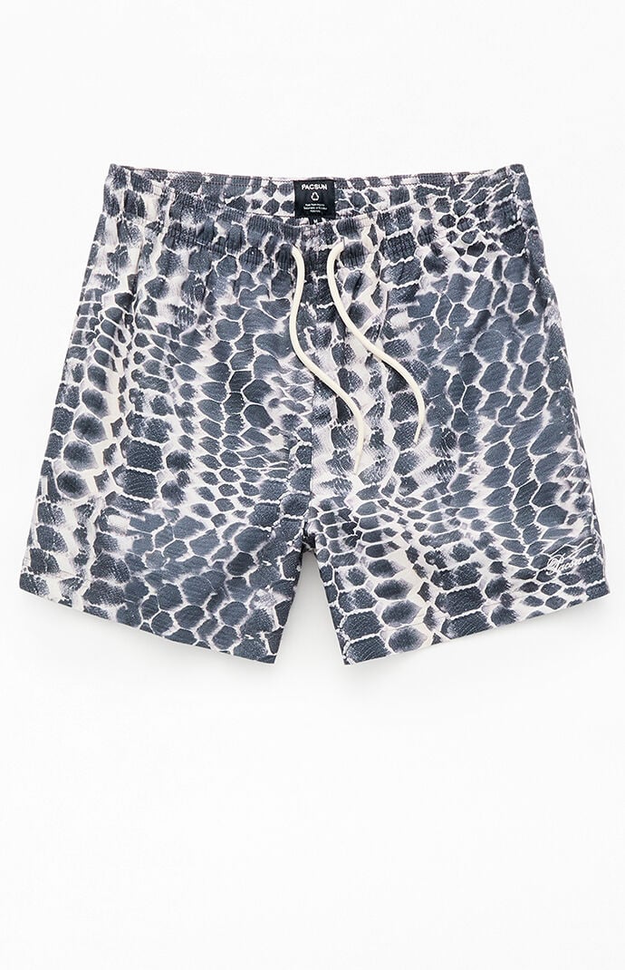 Pacsun Winter Snake Eco 4.5" Swim Trunks