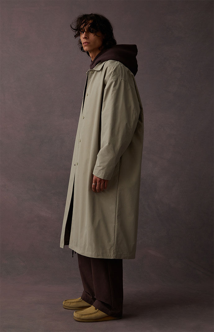 Fear of God Essentials Seal Long Coat | Pacsun Fear of God Essentials Seal Long Coat | Pacsun
