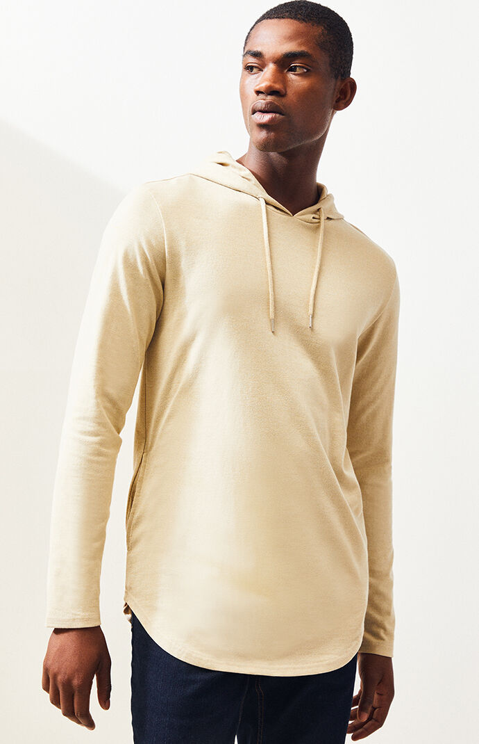 Leroy Hooded Long Sleeve Scallop T-Shirt