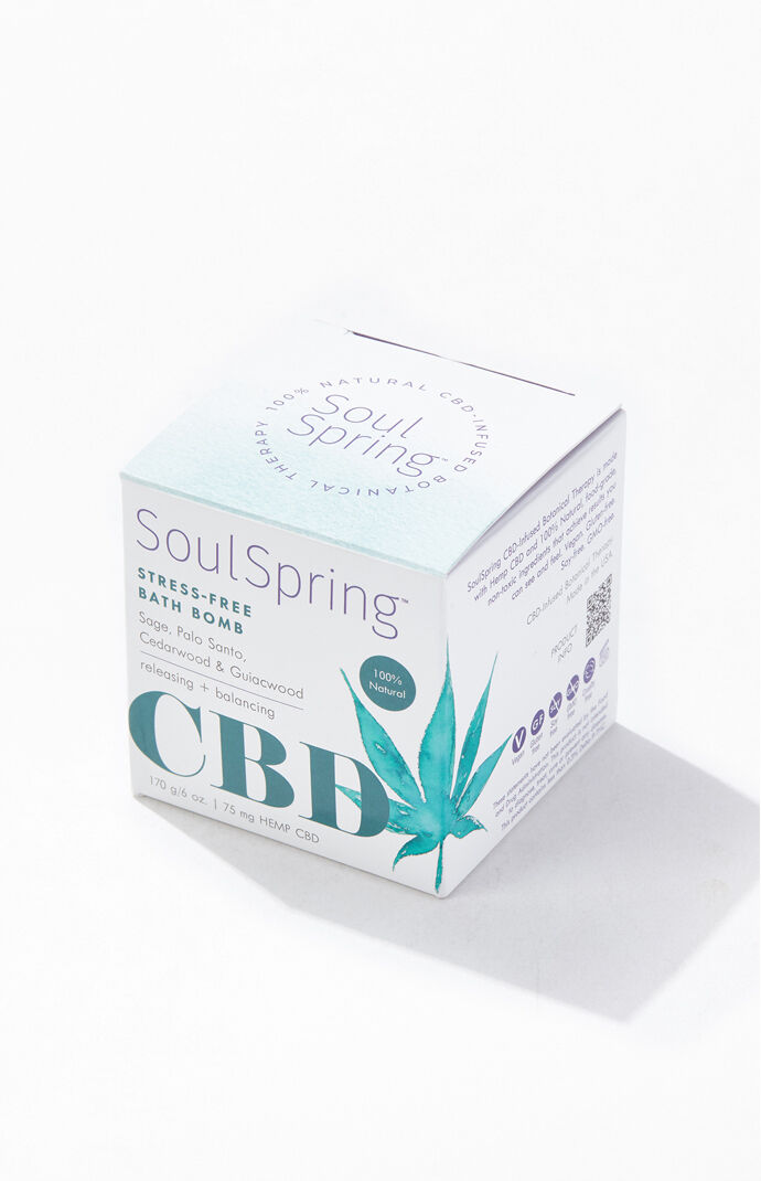 Stress-Relief CBD Bath Bomb