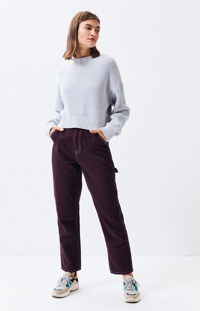 Mix Stitch Pullover Sweater