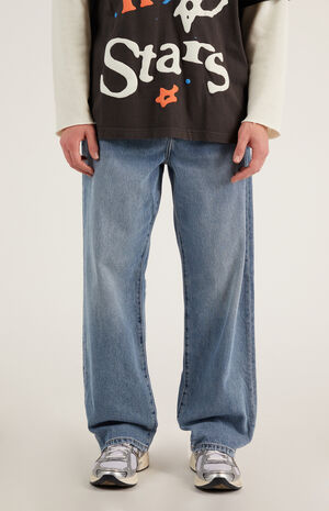 Medium Indigo Baggy Jeans image number 3