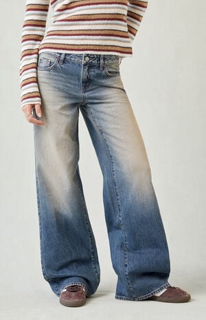 Casey Low Rise Baggy Jeans Dark Blue Tinted image number 2
