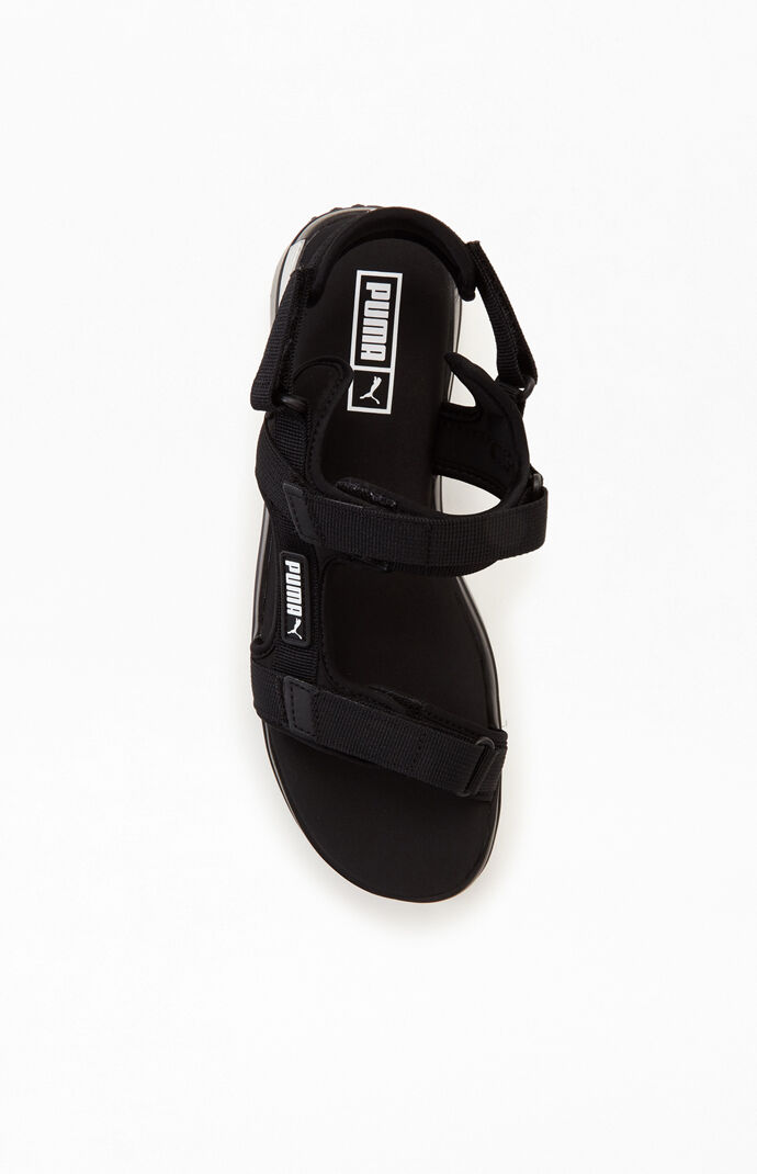 Black Future Rider Sandals