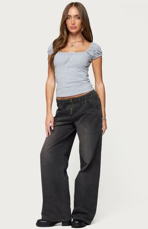 Oleana Gathered Bust Top image number 4