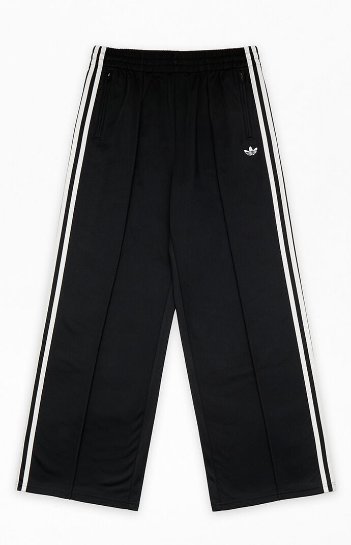adidas Kids Black Firebird Wide Leg Track Pants