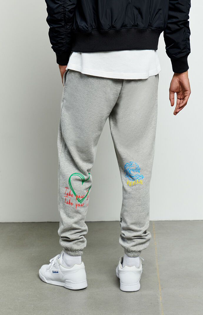 sweatpants with designs on them