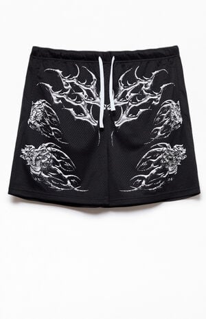 Black Splinter Sig Mesh Shorts image number 1
