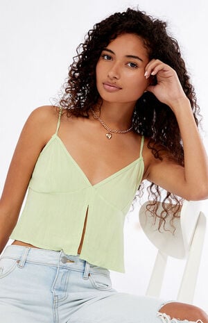 Cropped Babydoll Cami Top image number 1