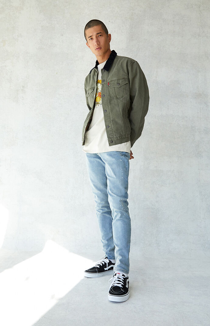 pacsun stacked skinny cargo
