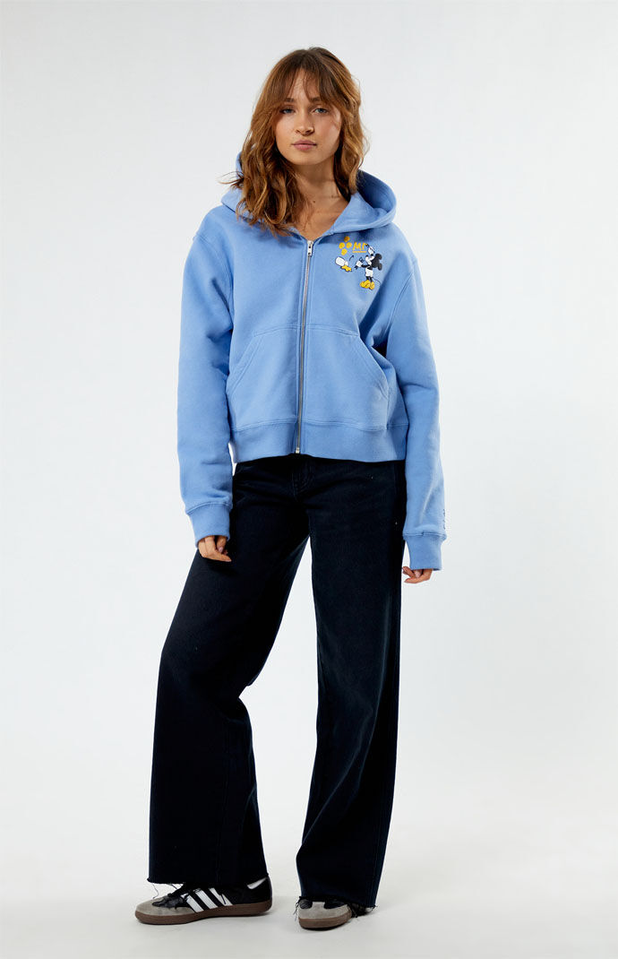 By Samii Ryan Painted Mickey Pigment Dye Full Zip Hoodie | Pacsun