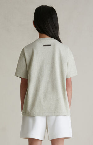 Kids Heather Stone Classic Crew Neck T-Shirt image number 4