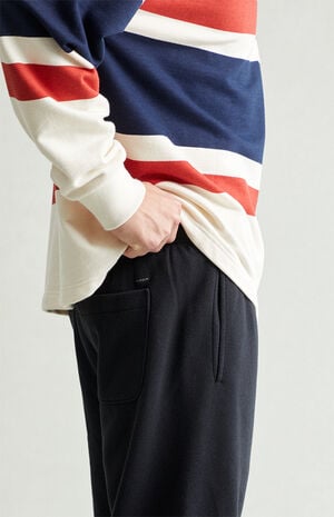 Black Straight Leg Sweatpants image number 5