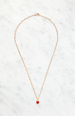 Red Heart Necklace image number 2