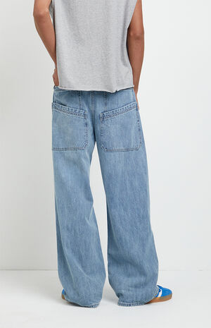 Blake Extreme Baggy Jeans Double Pocket Light Blue image number 4