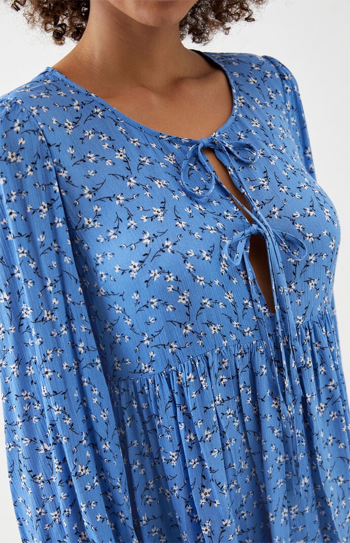 Double Tie Front Babydoll Dress