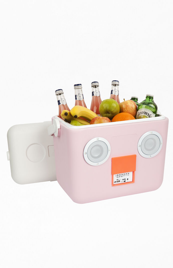 Powder Pink Cooler Box Bluetooth Speaker