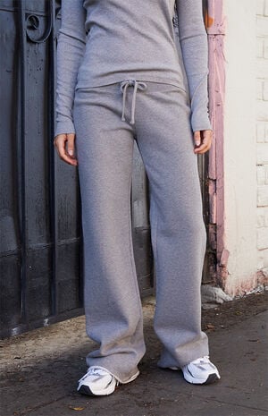 Gray Hilary Yoga Baggy Sweatpants image number 2