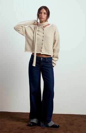 Georgia Scarf Button Down Cardigan image number 5