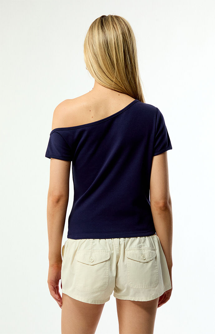 Pacsun Hibiscus Off-The-Shoulder T-Shirt | Pacsun