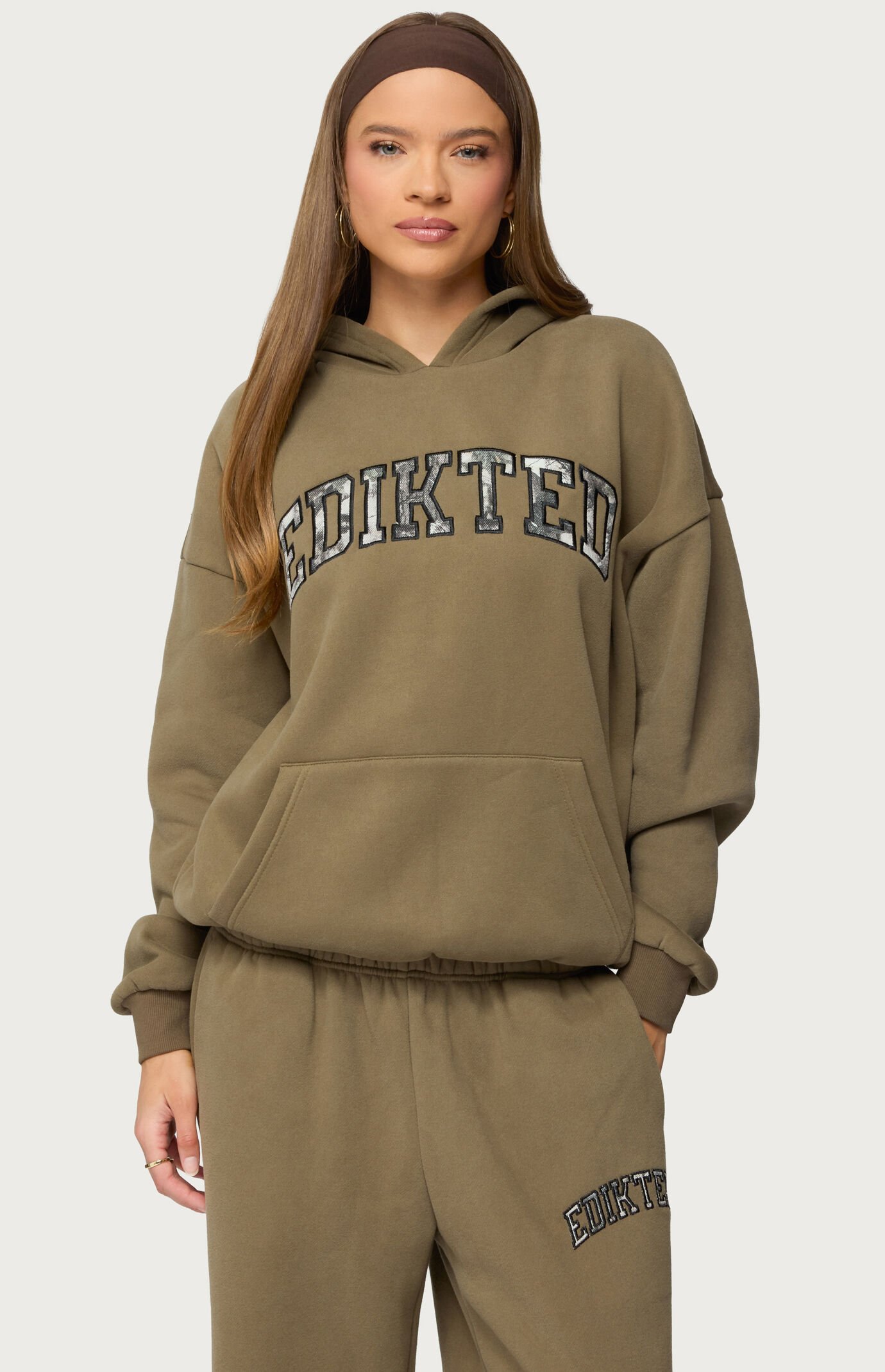 Edikted Camo Crush Edikted Oversized Hoodie