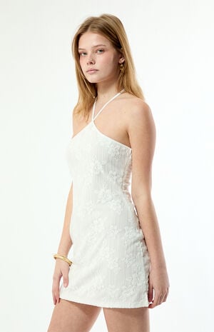 Olivia Burnout Velvet Mini Dress image number 3