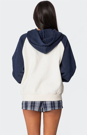 Raglan Bow Oversized Hoodie image number 4