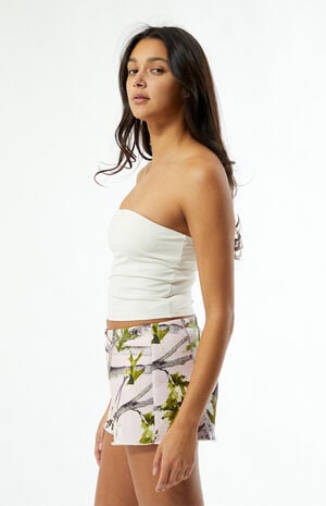 Pink Camo Sweat Shorts image number 3