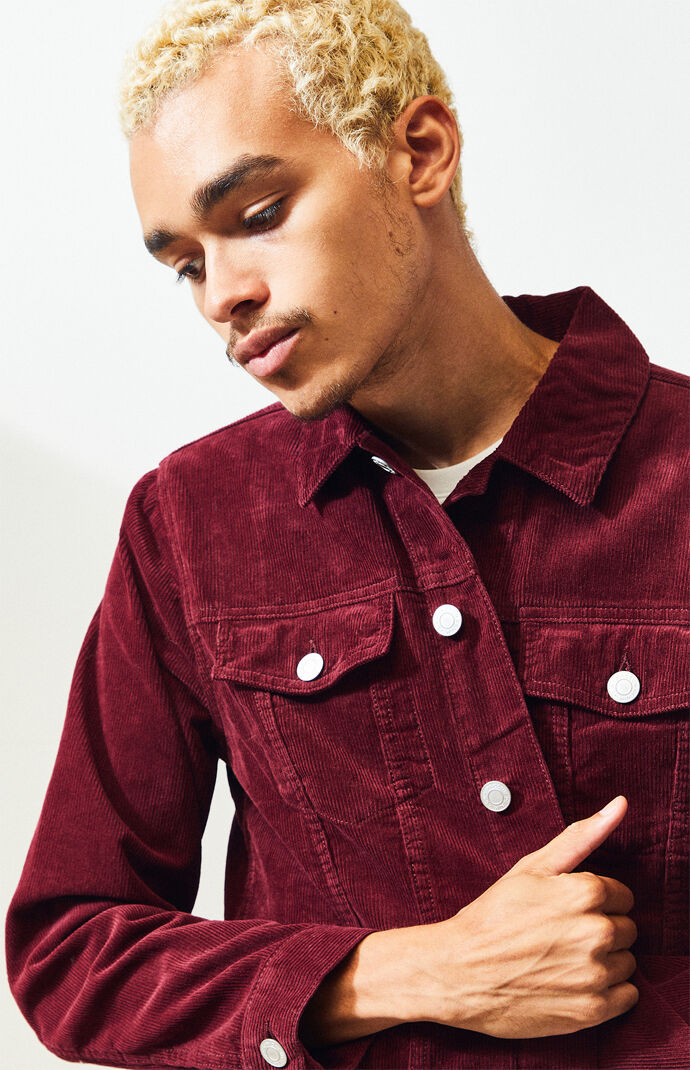 Red Classic Corduroy Jacket