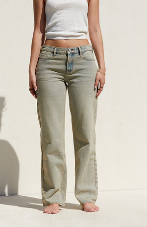 Indigo Low Rise Straight Leg Jeans image number 2