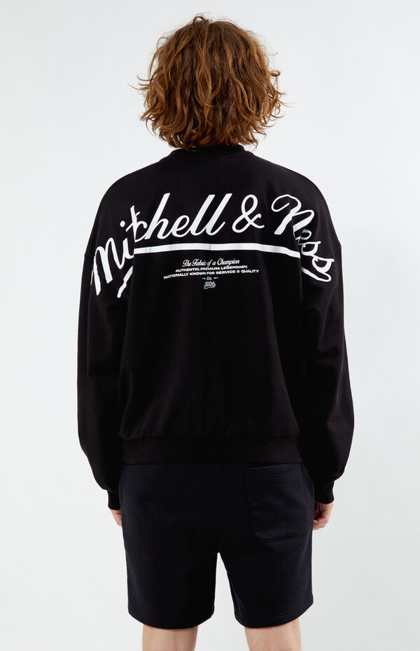 Mitchell & Ness Oversized Crew Neck Sweatshirt | PacSun