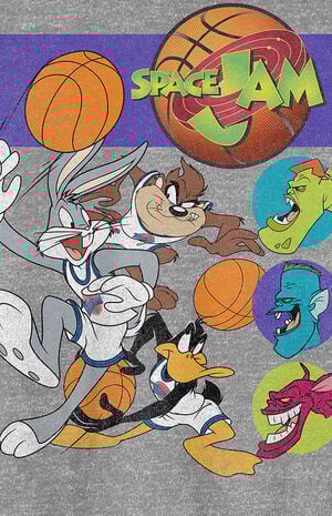 Space jam 1996 Looney Tunes T-Shirt image number 2