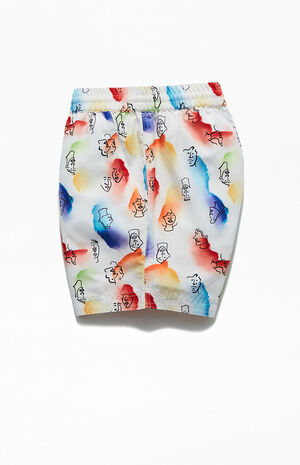 Abstract Shape 15" Swim Trunks image number 3