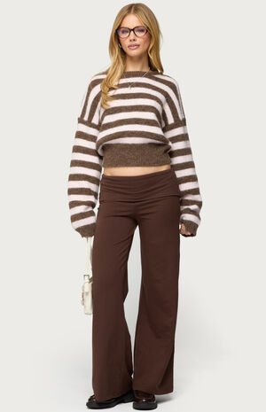 Petite Wide Leg Fold Over Pants image number 5