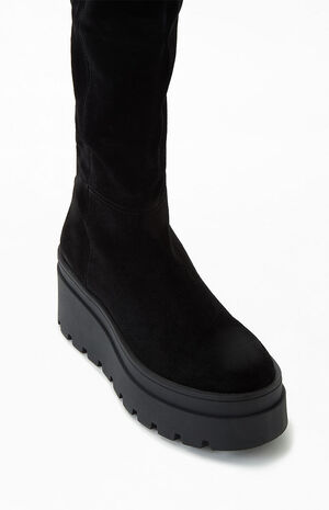 Women's London Calling Wedge Over-The-Knee Boots image number 6