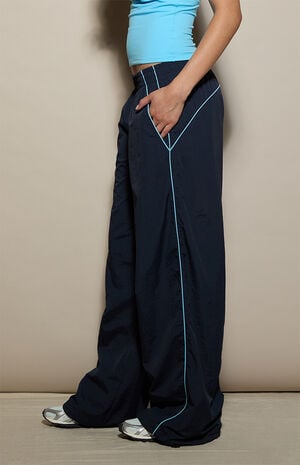 Nylon Baggy Track Pants image number 3