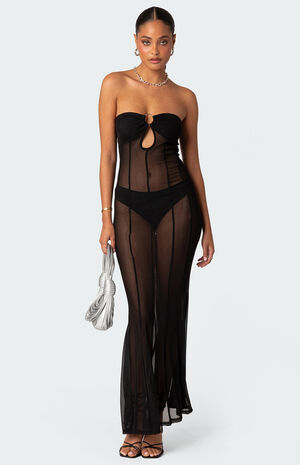 Maisy Sheer Mesh Maxi Dress image number 2