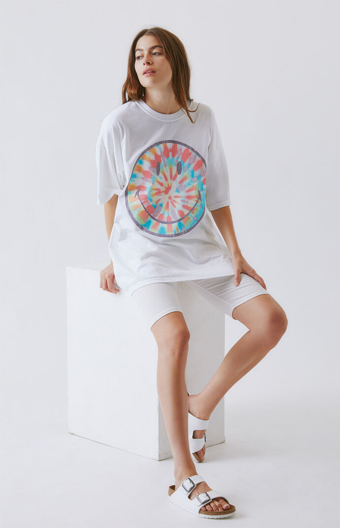 x Smiley Spiral Tie-Dyed T-Shirt