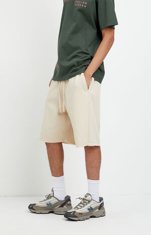 Tan Fleece Volley Sweat Shorts image number 3