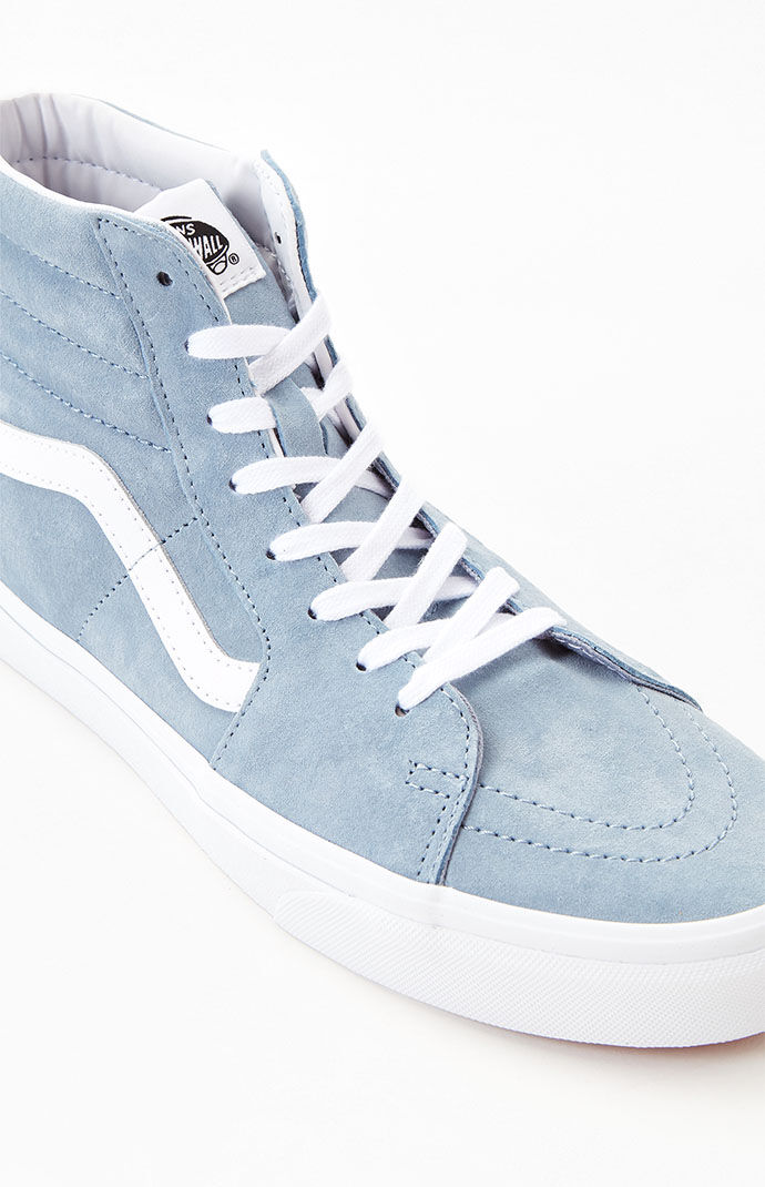 Vans sk8 hi new arrivals pig suede blue fog
