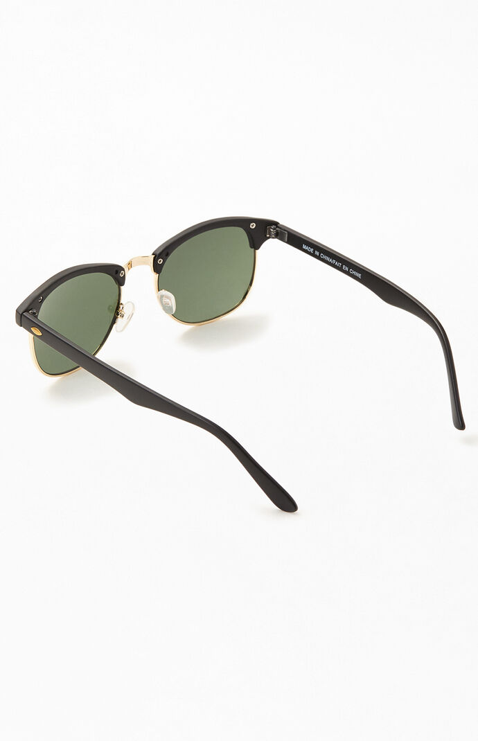 Black & Gold Small Metal 50Fifty Sunglasses